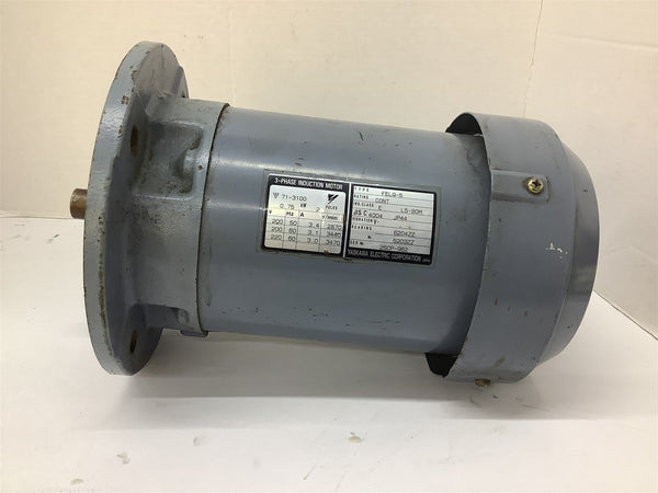 Yaskawa Electric FELQ-5 AC Induction Motor 0.75kW 200V