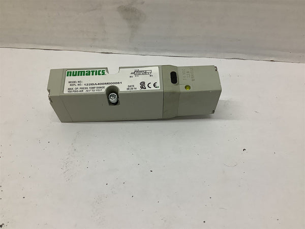 Numatics Modell: 081ss400m000061 Solenoid Ventil 24 Vdc Numatics Modell: 081ss400m000061 Solenoid Ventil 24 Vdc