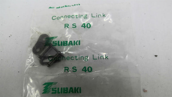 Lot De 10 Maillons Décalés Tsubaki RS40-NEP-1-OL Neufs - Chaîne à Rouleaux #40 Pas 1/2"