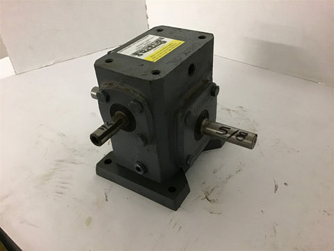 Boston 713-10-H 10:1 Ratio Right Left angle Gear Reducer 0.75 Input Hp