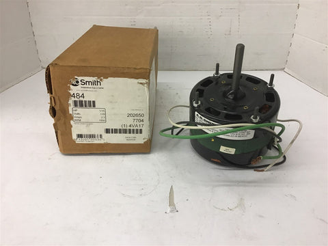 A.O. Smith 484 1/15 HP AC Motor 115 Volts 2.3 Amps 1550 Rpm