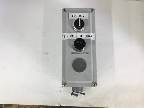 Push Button Enclosure With 2 Selector Switchs
