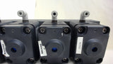 MANIFOLD WITH 6 EACH SMC LVC40-33A-4-X2, FLUROPLYMER VALVES WITH FITTINGS