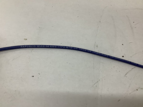 Bobine De Fil électrique Republic Wire #14-19 MTW/THHN* - 500 Pieds, Violet, Pour Machine-outil