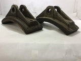 Brake Shoes 10.5" Long 4" Wide 0.394" Pad Lot of 2
