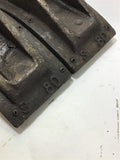 10.5" LONG 4" WIDE 0.429" THICK HOIST BRAKE PADS LOT OF 2