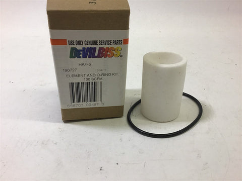 DeVilbiss HAF-6 Water Filter Element and O-Ring Kit