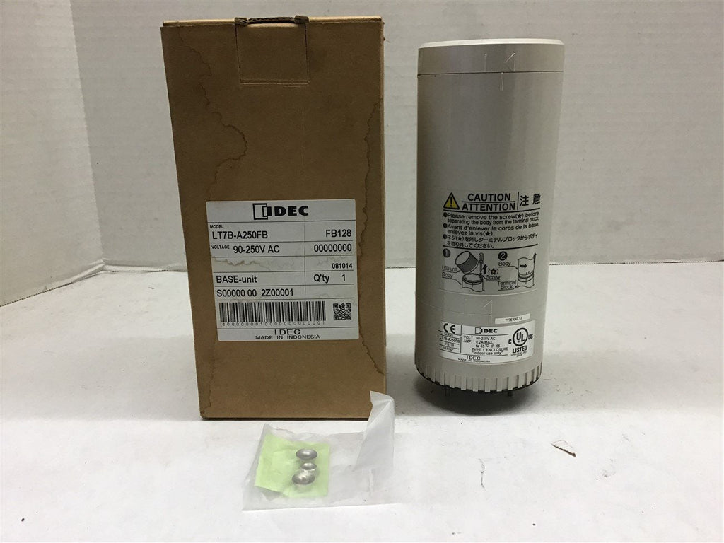 Idec LT7B-A250FB 90-250 Vac 0.2A Max Light Tower Modular Base