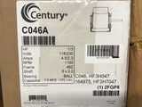 Century C046A 1/3 HP AC Motor 115/230 Volts Single Phase 1100 RPM 48Z Frame