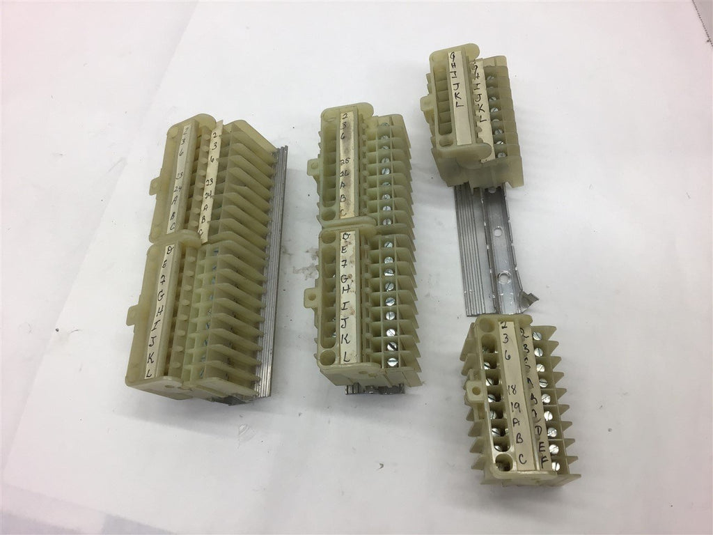 Connectron C382 MF9-1 Terminal Block Panel mount 9 Circuit Lot of 6