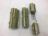 Connectron C382 MF9-1 Terminal Block Panel mount 9 Circuit Lot of 6