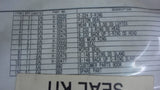 VILCAN ENGINEERING CO.  A60-00168 SEAL KIT,