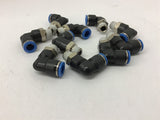 Festo Quick Connect 1/4 Pipe x 10 90 degree Elbows Lot of 10