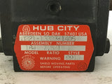 Hub city 0221-13323-1405 7.5:1 Ratio Model 184 Right Left Angle Gear Reducer