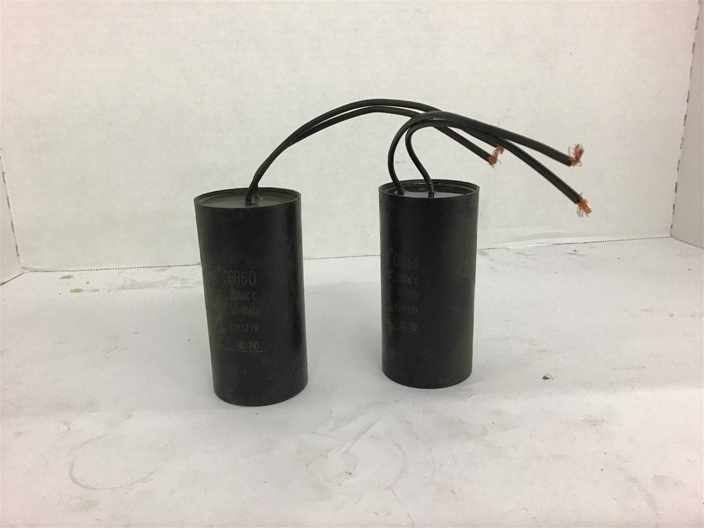 LMG CBB60 110UF 250 VAC Capacitor Lot of 2