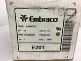 Embraco MJ46RFAT2 1/4 Hp 115 Volts motor 1075/950/800 Rpm 48Y Frame Single Phase