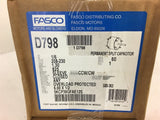 Fasco D798 1/6 Hp AC Motor 208-230 volts 825 Rpm 1 Speed