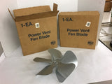 Power Vent Fan Blade 12" OD 5/8" Bore Lot of 2