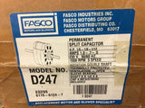 Fasco D247 Permanent Split Capacitor Motor 1/6 1/8 1/12 HP 1550 RPM OPEN 230V