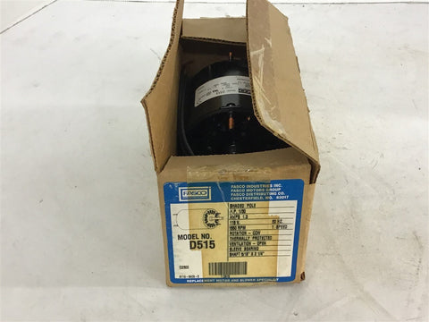 Fasco D515 1/30 Hp Fan Motor 115 Volts 1550 Rpm single Speed