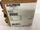 A.O. Smith 692 1/100 HP AC Motor 115 volts .73 Amps 1550 Rpm