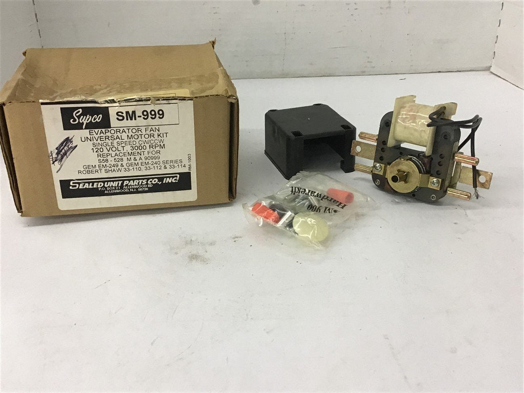 Supco SM-999 Evaporator Fan Universal motor Kit 120 Volt 3000 Rpm
