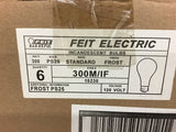 Feit Electric 300M/IF Bulbs 300Watt 120V Frost PS25 Lot of 6