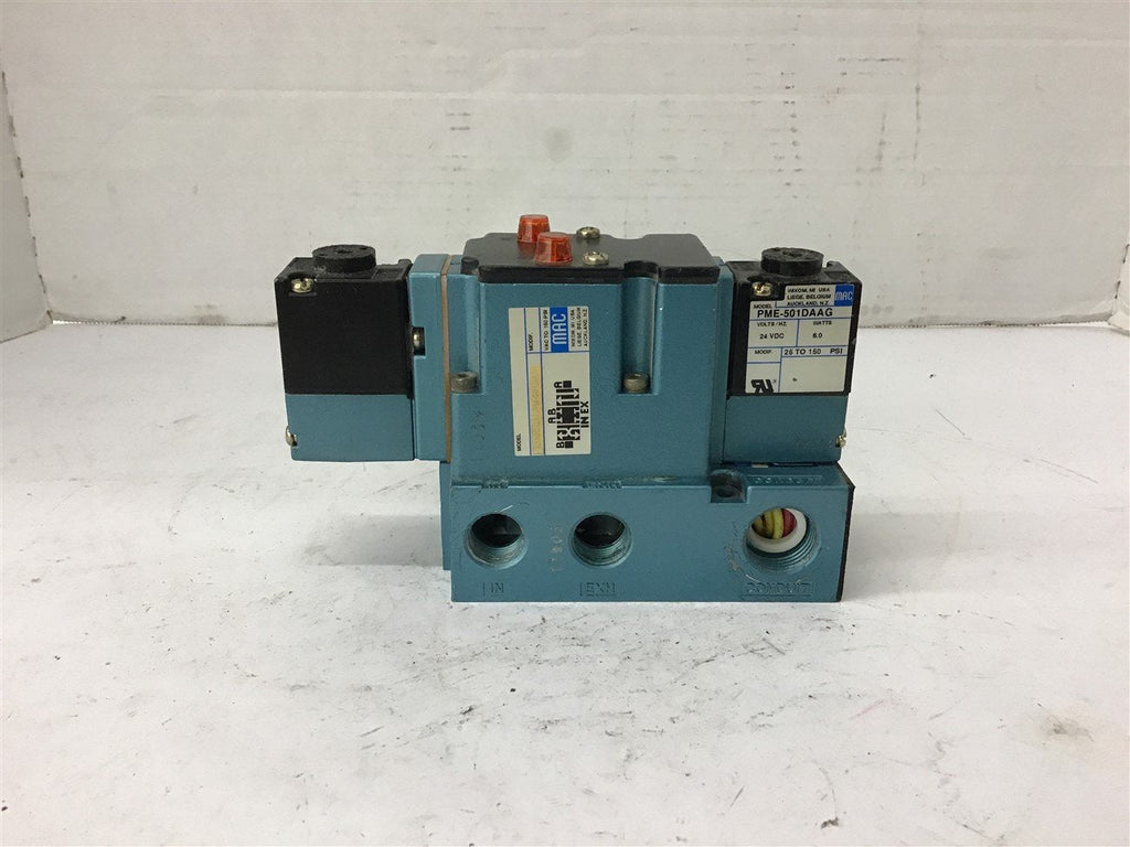 Mac 6233C-211-PM-501DA Valve 150 Psi 24 Vdc coil
