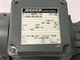 Bauer BS03-38H/D06LA4 .18 KW Gear Motor 220 Volts 1350 Rpm 62:1 Ratio