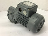 Bauer BS03-38H/D06LA4 .18 KW Gear Motor 220 Volts 1350 Rpm 62:1 Ratio