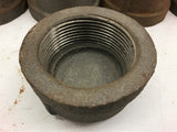 Threaded Black Pipe Cap 1 1/2"-Lot of 13