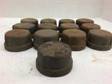 Threaded Black Pipe Cap 1 1/2"-Lot of 13