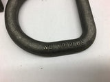 D-Ring with Brackets 5/8" OD x 4" D-Ring 6000lbs WLL Lot of 5
