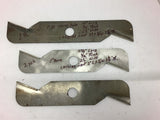 Rotary Blades Assorted Lot of 3