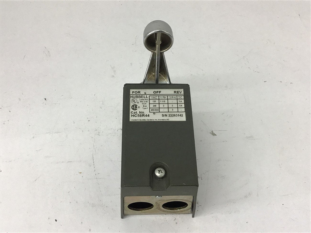 Hubbell HC58R44 Drum Switch 480 Volts