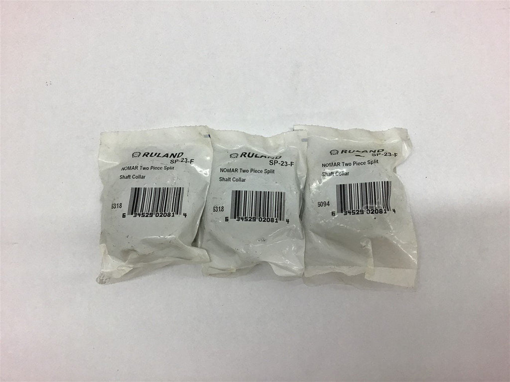 Ruland NOMAR Two Piece Split Shaft Collar SP-23-F Lot of 3