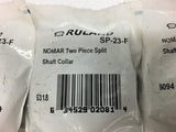 Ruland NOMAR Two Piece Split Shaft Collar SP-23-F Lot of 3