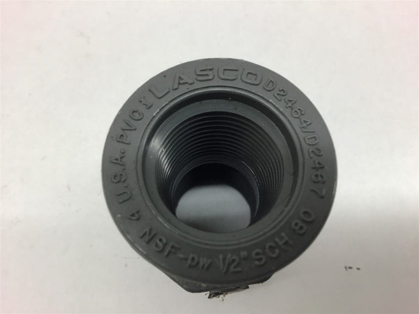 Lasco D2464/D2467 Schedule 80 Pvc Fitting 1/2
