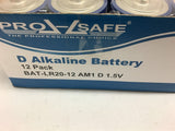 Pro-Safe D Alkaline Battery Lot of 20