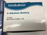 Pro-Safe C Alkaline Battery--Lot of 24