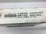 Tru-Max 2" x 50 YDS Aluminum Oxide Sandpaper Shop Roll 220 Grit