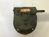 Boston Gear Reducer 9:1 Ratio 5/8" Inlet 1/2" Outlet Left Angle