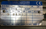 Neri Motori AT71A4 AC Motor 0.25 HP & Bonfiglioli VFR63-P1-P71B5 Gearbox