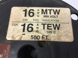 16 AWG MTW 600 Volt PVC Insulation 500 Foot