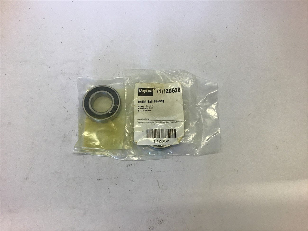 Dayton 1ZGG2B Radial Ball Bearing--Lot of 2