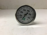 TN3.12R4.75F Thermometer 3" x 12" x 1/2"R 150/750 F