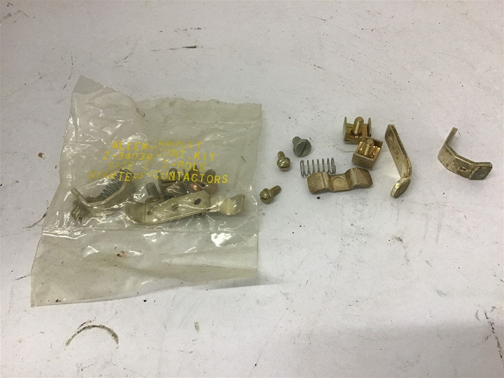 Allen-Bradley Z-34038 Contact Kit Size 1 Single Pole Contactor Lot Of 2