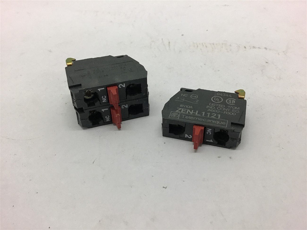 Telemecanique ZEN-L1121 Contact Black Lot of 3