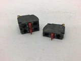 Telemecanique ZEN-L1121 Contact Black Lot of 3