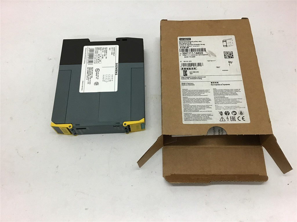 Siemens 3SK1111-1AW20 Safety Relay AC/DC 110/240V